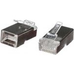 Коннекторы VCOM RJ45 8P8C для FTP кабеля 5 категории, экранированные, 100шт, VNA2230-1/100 (артикул 16170863) – фото 1