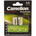 Аккумулятор 1.2В Camelion AA- 2100mAh Ni-Mh Always Ready BL-2, 7966 (артикул 15084060) – фото 1