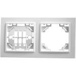 Двухместная горизонтальная рамка STEKKER серия Эрна, белая PFR00-9002-01 39055 (артикул 16177051) – фото 1