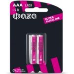Алкалиновая батарейка ФАZА LR03 Super Alkaline BL-2 2858474 (артикул 16192458) – фото 1