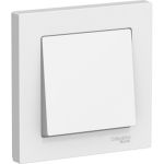 Одноклавишный выключатель Schneider Electric ATLAS DESIGN сх.1 10АХ в сборе, белый ATN000112 (артикул 15873980) – фото 1