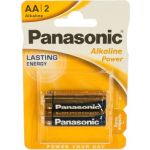 Щелочная батарейка LR6 AA Alkaline 1.5В бл/2 Panasonic 5410853042259 (артикул 15545821) – фото 1