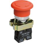 Аварийная кнопка управления IEK LAY5-BS542 Грибок, с фиксацией, ИЭК BBG90-BS-K04 (артикул 15167261) – фото 1