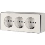 Тройная розетка с заземлением и шторками Werkel W5073103 a051554 (артикул 15958286) – фото 1