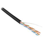 Кабель Hyperline UUTP4-C5E-S24-IN-LSZH-BK-100 (100 м) витая пара, неэкранированный, U/UTP, категория 5e, 4 пары (24 AWG), одножильный (solid), LSZH, нг(А)-HF, -20C – +75C, черный - гарантия: (артикул 21527806) – фото 1