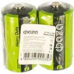 Солевые элементы питания ФАZА Heavy Duty R20 Shrink-2 5002357 (артикул 16091473) – фото 1