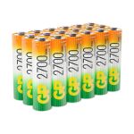 Аккумуляторные пальчиковые батарейки АА GP hr6 2700 mah/мАч ni-mh 18 шт в упаковке 270AAHC-B18 (артикул 23948517) – фото 1