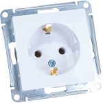 Механизм розетки Schneider Electric 1-м СП ATLAS DESIGN с заземлением 16А белый ATN000143 (артикул 15873994) – фото 1