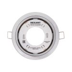 Металлический светильник REXANT для лампы GX53 цвет глянцевый хром 608-002 (артикул 16252175) – фото 1