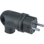 Вилка Navigator NCA-PLR01-16A-E-IP44-BL, с заземлением, угловая, каучук, черная 61367 (артикул 16288697) – фото 1