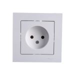 Розетка Schneider Electric ATLAS DESIGN без заземления 16А в сборе белая ATN000140 (артикул 15873927) – фото 1
