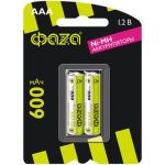 Аккумулятор ФАZА размера AAA 600мАч Ni-MH BL-2 5002852 (артикул 16092066) – фото 1