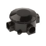 Распаячная коробка ЭРА KOR70353b открытой установки, трехрожковая, черная IP42 Б0052727 (артикул 19483836) – фото 1
