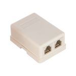 Телефонная розетка TDM 2x6Р-4С SQ1809-0002 (артикул 15499569) – фото 1
