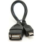 Кабель Cablexpert USB 2.0 OTG USB-AF/Mini-BM, 0.15м, пакет A-OTG-AFBM-002 (артикул 16205124) – фото 1