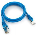 Патч-корд Cablexpert FTP кат.6, 1м, литой, многожильный синий PP6-1M/B (артикул 15933111) – фото 1