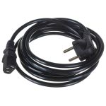 Кабель питания ExeGate Power PC-3P Евровилка угловая Schuko- С13 VDE-250V-3х0.5-CU 6A 3м 280661 (артикул 20333842) – фото 1