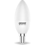 Умная Wi-fi лампочка Gauss, Smart Light DIM E14 C37 5 Вт 2700-6500K, диммируемая, управление голосом/смартфоном 1100112 (артикул 16404151) – фото 1