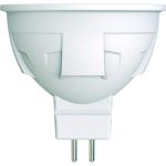 Диммируемая светодиодная лампа Uniel Форма JCDR Серия ЯРКАЯ LED-JCDR 6W/NW/GU5.3/FR/DIM PLP01WH UL-00003989 (артикул 15951241) – фото 1