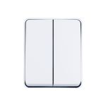 2-клавишный выключатель Schneider Electric AtlasDesign PROFI IP54 открытой установки 10 АХ, белый ATN540151 (артикул 21809368) – фото 1
