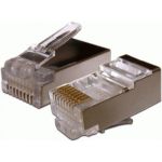 Коннектор RJ45 TWT STP 8P8C, универсальный, со вставкой, cat.6, 100 шт. PL45/S-8P8C-6V (артикул 16102266) – фото 1