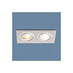 Встраиваемый светильник Elektrostandard 1051 2 WH белый a035244 (артикул 15777195) – фото 1