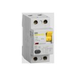 Выключатель дифференциального тока IEK 2п 16A 10mA тип AC ВД1-63 ИЭК MDV10-2-016-010 (артикул 15164952) – фото 1