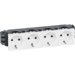 Розетка Legrand Mosaic 8м 4Х2К+З н.ст. 077604 (артикул 18103519) – фото 1