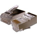 Коннектор RJ-45 TWT 8P8C FTP категория 6, экранированный, универсальный, 100 шт. в упаковке PL45/S-8P8C-6 (артикул 16102294) – фото 1