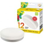 Лампа ASD сд LED-GX53-std 12Вт 230В 3000К 1080Лм 4690612014418 (артикул 15918712) – фото 1