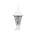 Садово-парковый светильник, четырехгранный на столб 60W E27 230V, белый Feron 4103 11017 (артикул 15594351) – фото 1