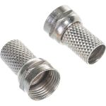 Коннектор F Cablexpert 18mm, для кабеля RG6, 5шт SPL6-01 (артикул 16016892) – фото 1