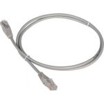 Патч-корд TWT RJ45-RJ45, 2 пары, UTP, категория 5е, 2 м, серый, 45-45-2.0-GY (артикул 16102386) – фото 1