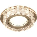 Светильник, Круг, Кристалл/Хром, Gu5.3, LED 3000K Gauss Backlight BL039 (артикул 15629240) – фото 1