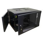 Настенный шкаф TWT Next, 15U, 550x450, стеклянная дверь, черный CBWNG-15U-6x4-BK (артикул 16311194) – фото 1