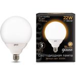 Лампа Gauss LED G125 E27 22W 1780lm 3000K 1 24 105102122 (артикул 15869250) – фото 1