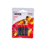 Батарея Mirex, солевая R03 / AAA 1,5V 4 шт ecopack 23702-ER03-E4 (артикул 17274366) – фото 1