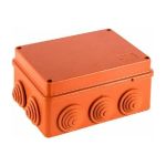 Огнестойкая коробка Экопласт JBS150 E110, о/п 150х110х70, 10 выходов, IP55, 5P, цвет оранжевый 43029HF (артикул 16418479) – фото 1