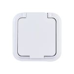 Розетка Bylectrica 1-местная ОУ IP54, серия ПРАЛЕСКА АКВА, белый, РА16-296 (артикул 17385174) – фото 1