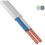 Провод ШВВП ККЗ 2х0,5 кв.мм 300 м белый ГОСТ 01-8082-6 (артикул 16499770) – фото 1