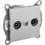 Механизм розетки GUSI ELECTRIC Ugra TV+ SAT, оконечной, СУ, серебро С11TS1-004 (артикул 16032630) – фото 1