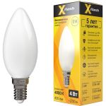 Светодиодная лампочка X-Flash XF-E14-FLM-C35-4W-4000K-230V артикул 48502 (артикул 16530937) – фото 1