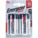 Щелочная батарейка LR20 D MAX 1.5В бл/2 ENERGIZER 7638900410457 (артикул 15545811) – фото 1