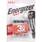 Щелочная батарейка LR03 AAA MAX 1.5В бл/4 ENERGIZER 7638900411423 (артикул 15545837) – фото 1