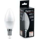 Светодиодная лампа FERON PRO LB-1306 Свеча E14 6W 2700K OSRAM LED 38044 (артикул 16233585) – фото 1