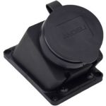 Наклонная розетка с заглушкой ANDELI каучук AM-K08 2P+PE 16A 220В IP44 ADL13-058 (артикул 16086879) – фото 1