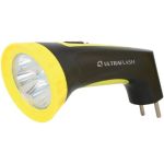 Аккумуляторный фонарь Ultraflash LED3804M 220В, черный/желтый, 4 LED, SLA, пластик, коробка 12867 (артикул 15905240) – фото 1