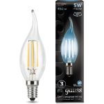 Лампа LED Candle tailed E14 5W 4100K Gauss Filament 104801205 (артикул 15629422) – фото 1