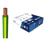 Монтажный гибкий провод Top cable желто-зеленый 1Х10 TOPFLEX V-K H07V-K 131V010.R100 (артикул 16490805) – фото 1