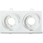 Встраиваемый поворотный двойной светильник IN HOME GX53R-2ST-W металл под GX53 230В белый 4690612021553 (артикул 16022222) – фото 1